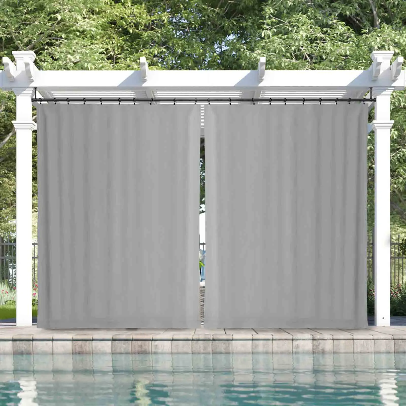 Heck Solid Acrylic Outdoor Curtain