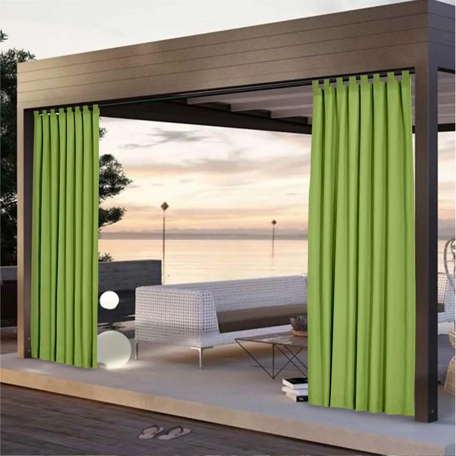 Heck Solid Acrylic Outdoor Curtain