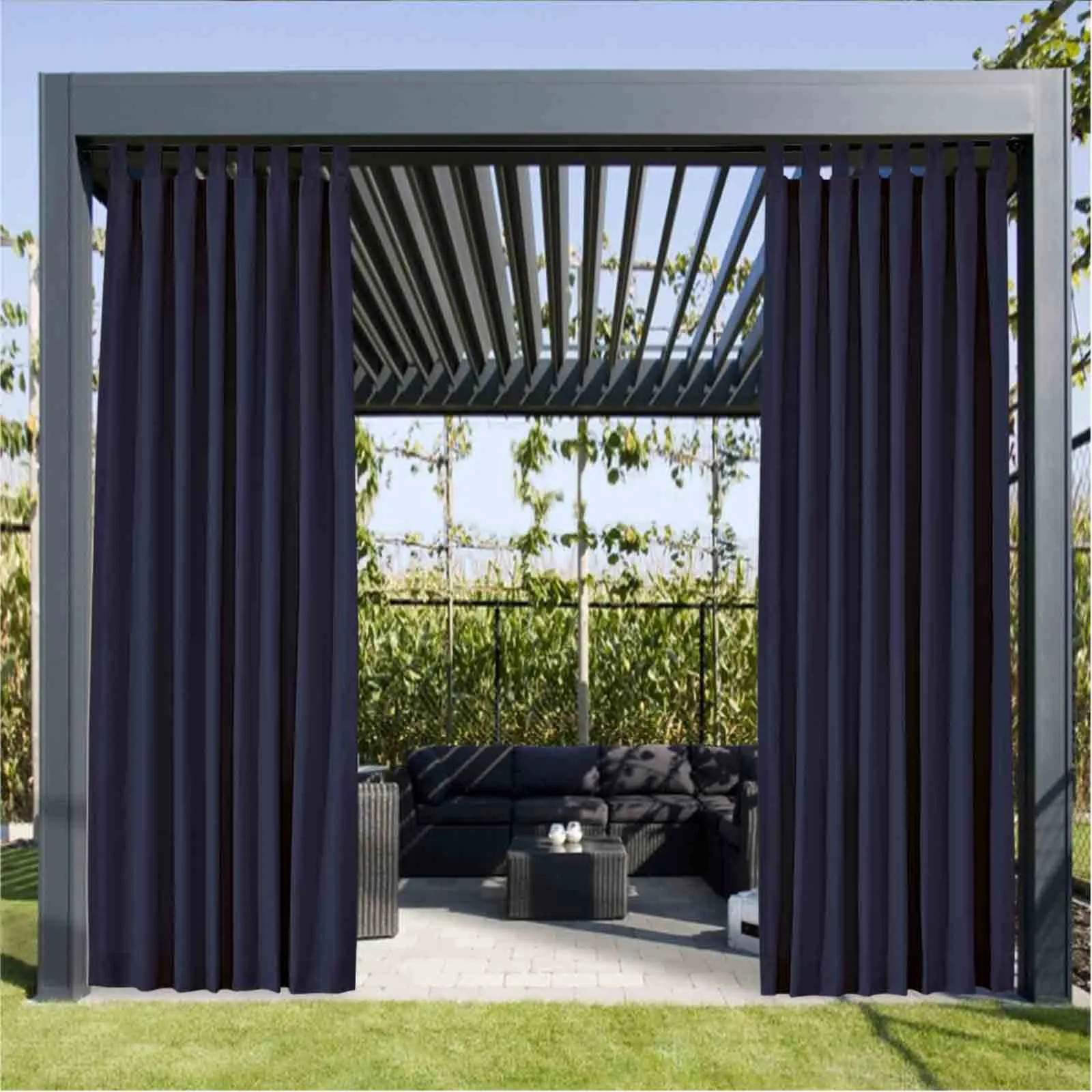 Heck Solid Acrylic Outdoor Curtain