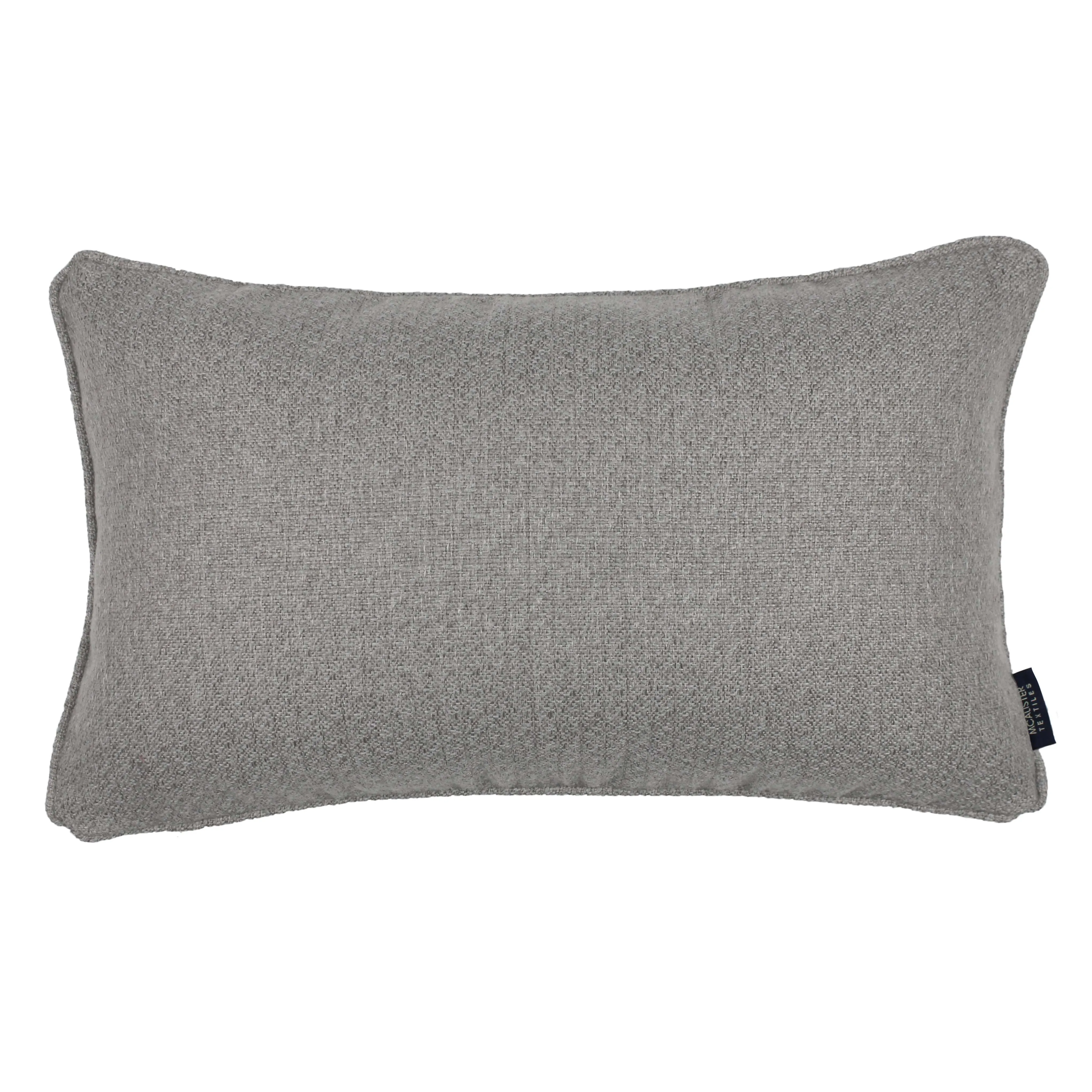 Highlands Soft Grey Textured Plain Pillow