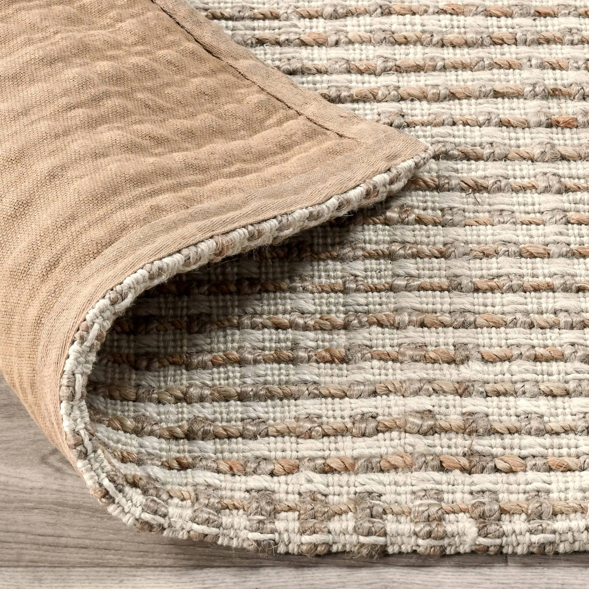 Huntington Jute Rug, Ivory/Natural