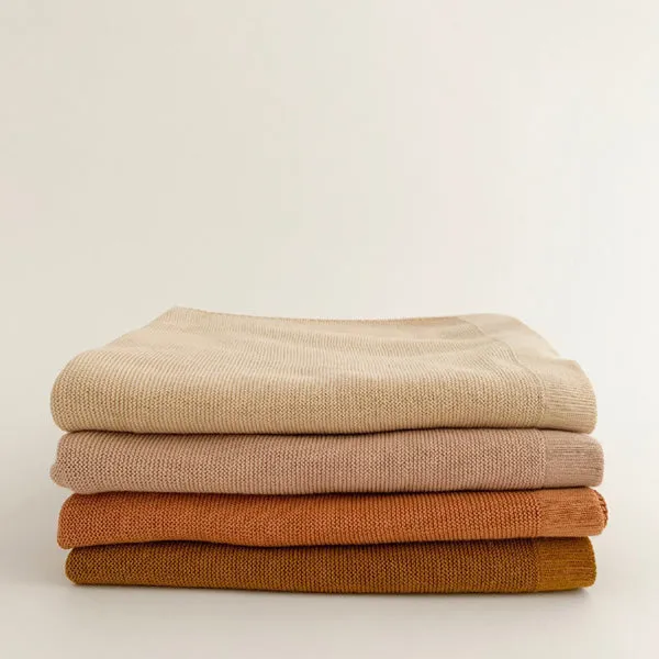 Hvid Blanket Deedee – Apricot