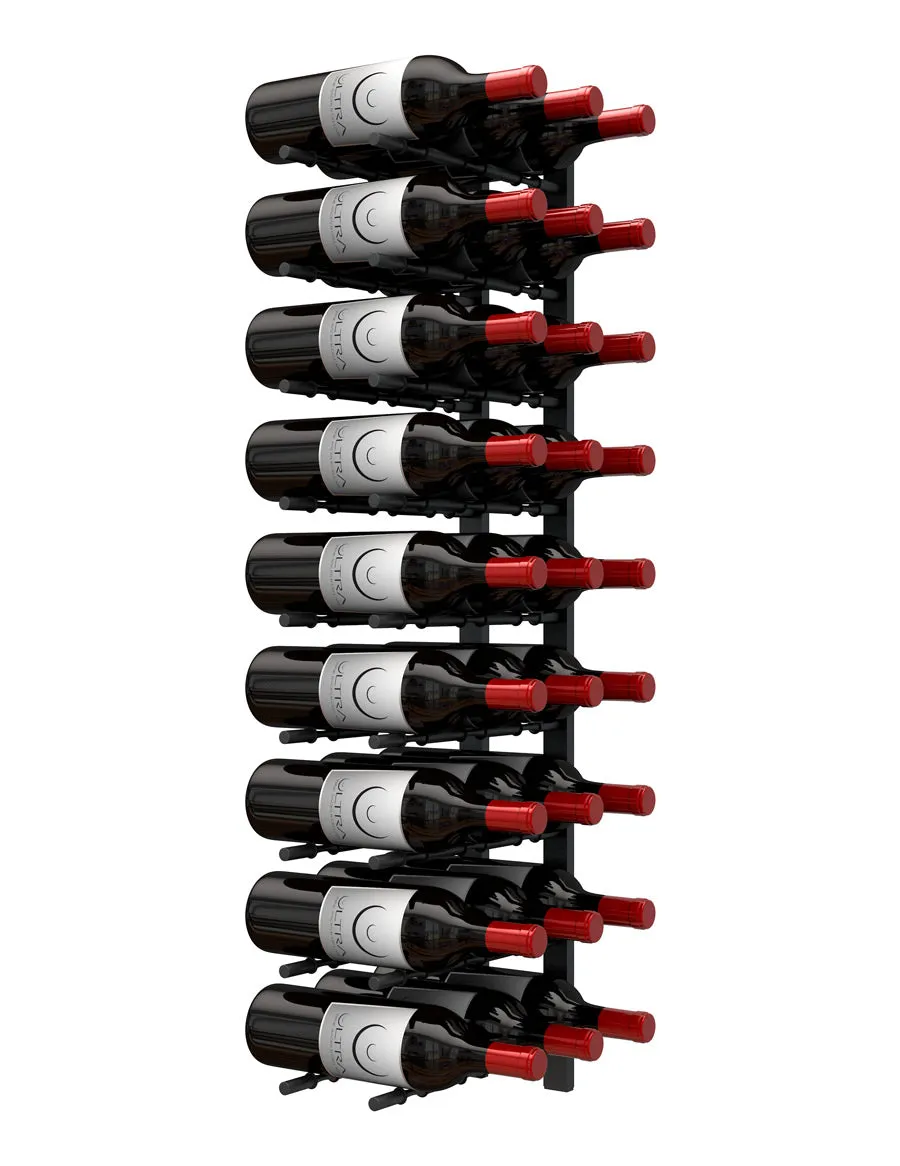 HZ Wall Rails - 3FT Metal Wine Rack (9 To 27 Bottles)