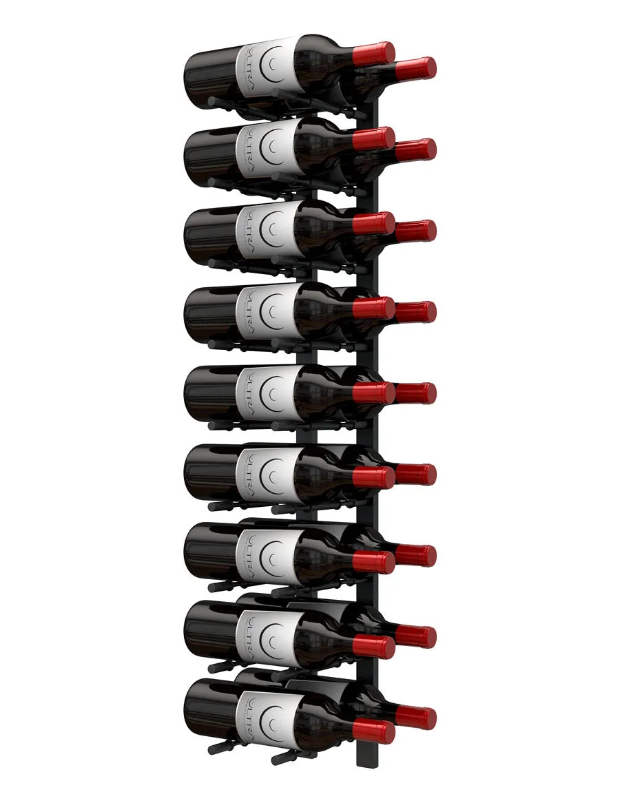 HZ Wall Rails - 3FT Metal Wine Rack (9 To 27 Bottles)