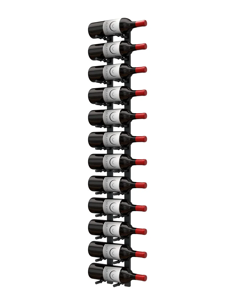 HZ Wall Rails - 4FT Metal Wine Rack (12 To 36 Bottles)