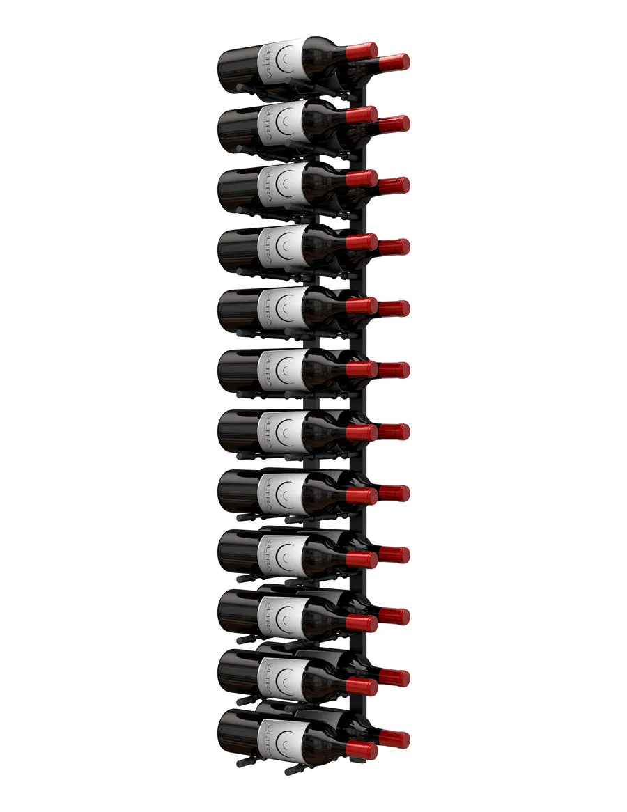 HZ Wall Rails - 4FT Metal Wine Rack (12 To 36 Bottles)