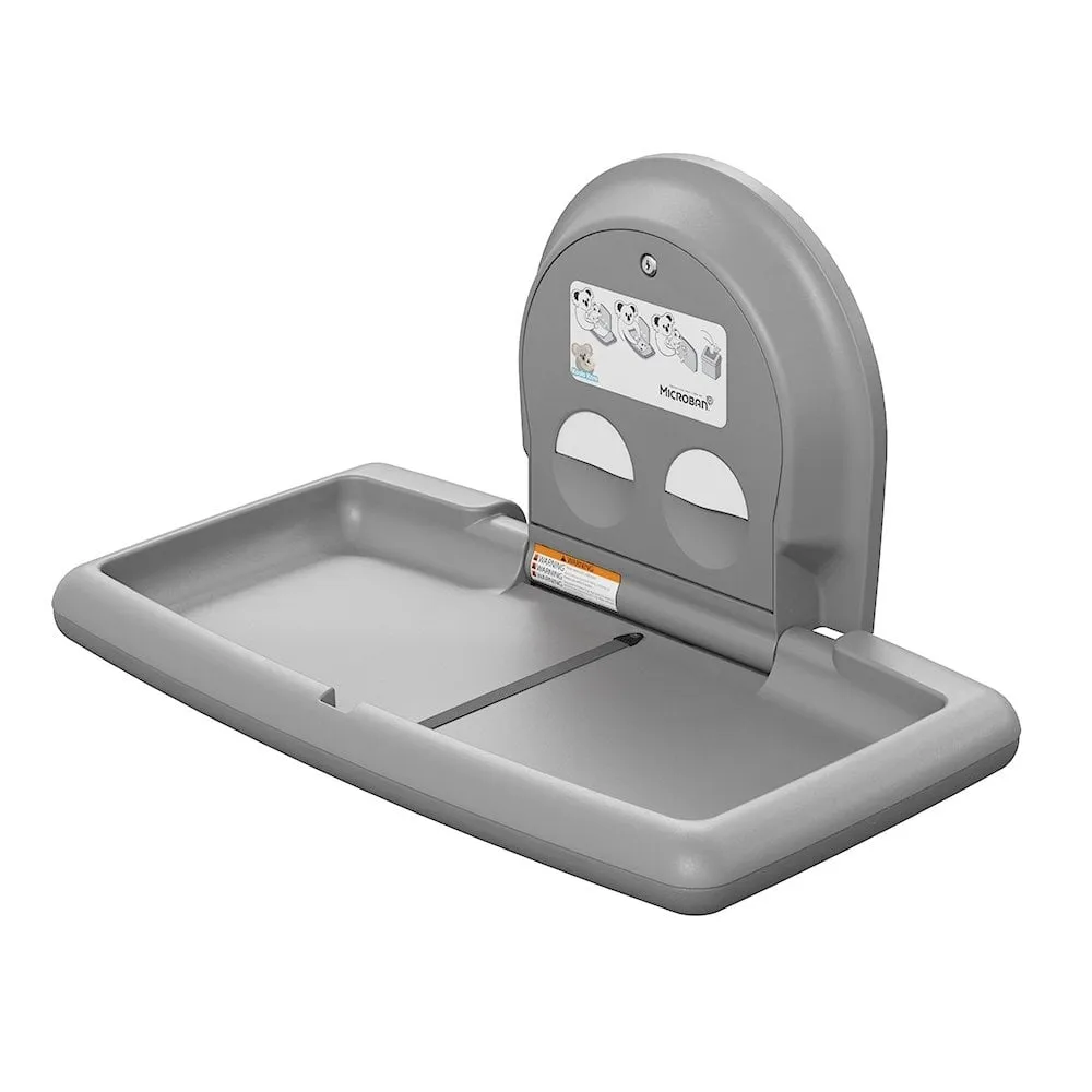 KB300SS Koala Kare Stainless Steel Veneer Horizontal Surface Mounted Baby Changing Station