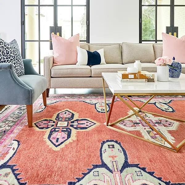 Kismet Rug in Coral