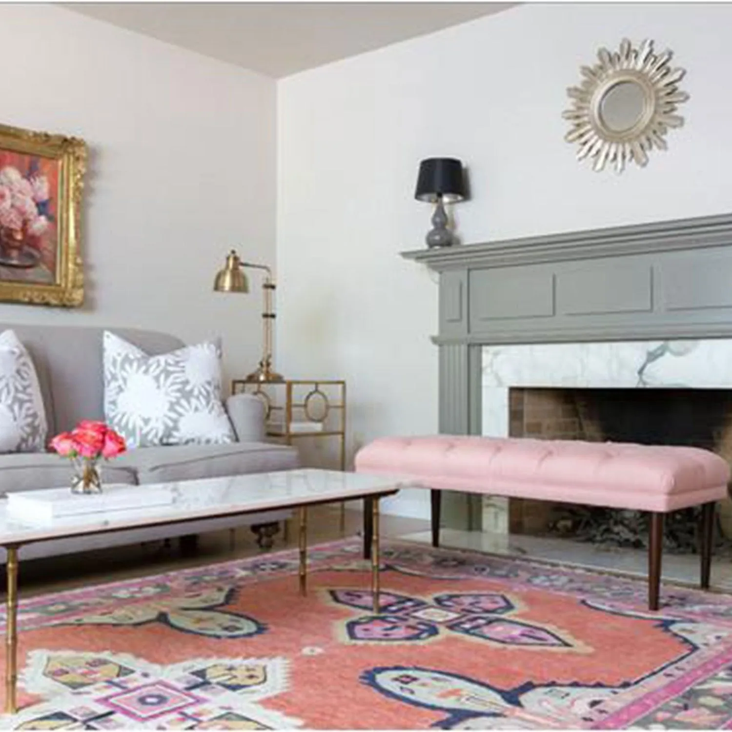 Kismet Rug in Coral