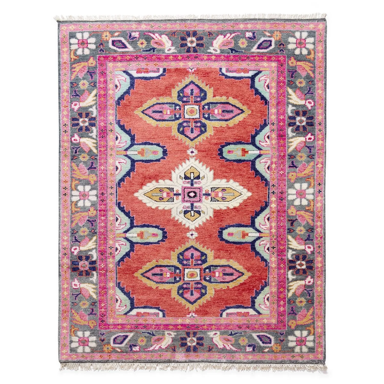 Kismet Rug in Coral