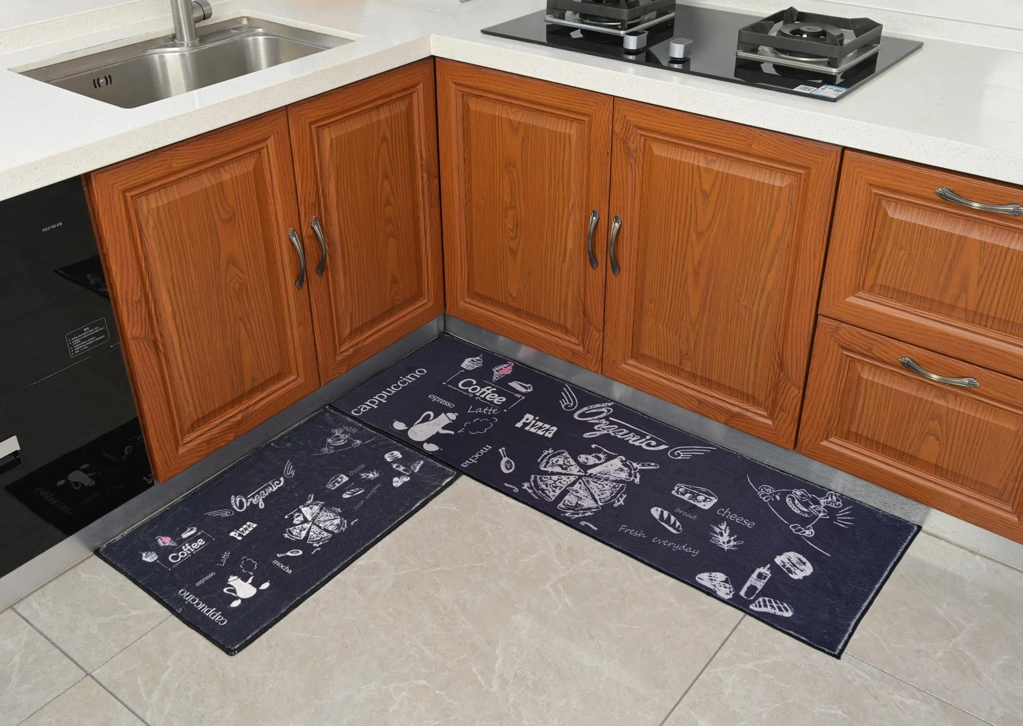 Kitchen Rug Mat 2 Pcs Set