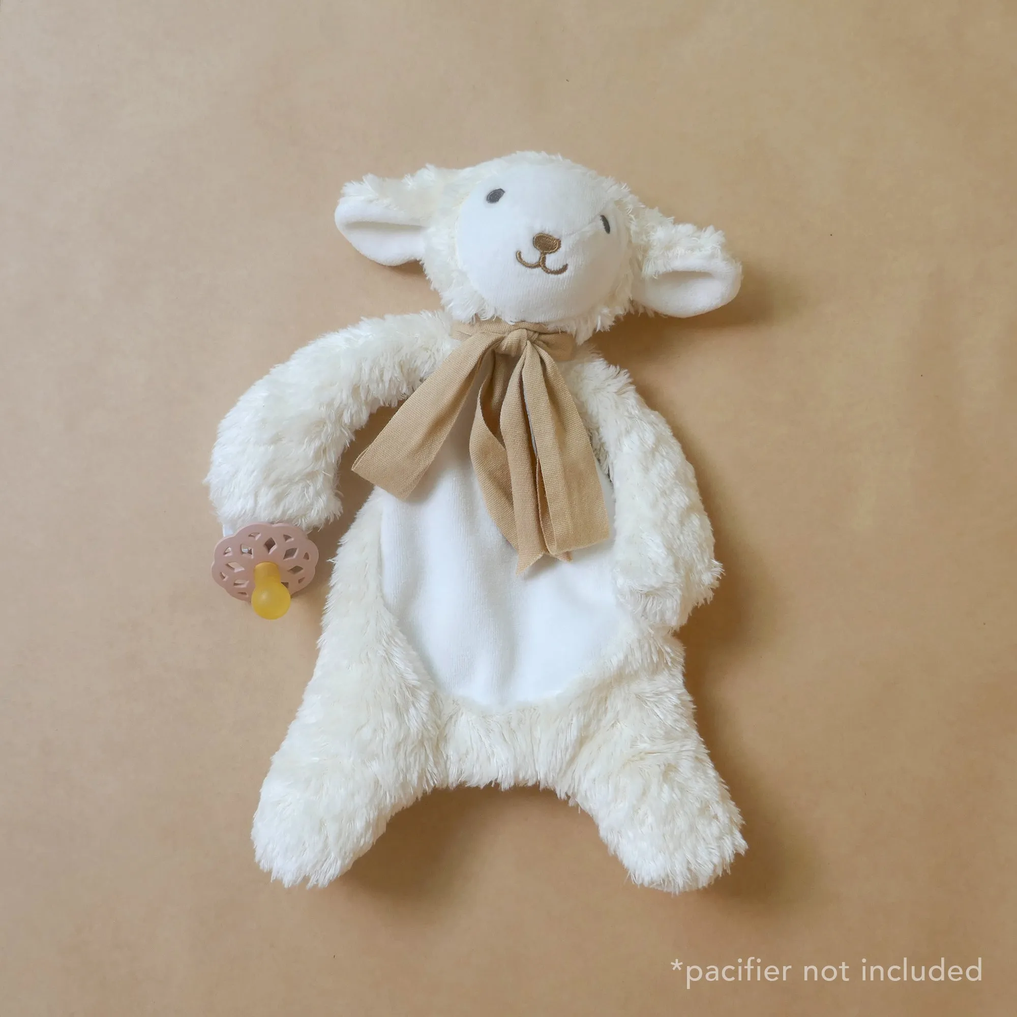 Lamb Comforter Toy - Organic Cotton - Baby Gift Boxed - Cream/ Buff - 30cm