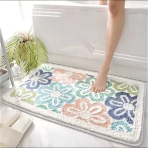 Latest Anti-Skid Bath Mat with Flower Pattern for Bathroom