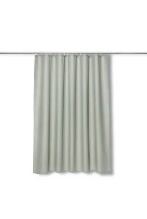 Linen Shower Curtain in Sage Green in 4 Sizes