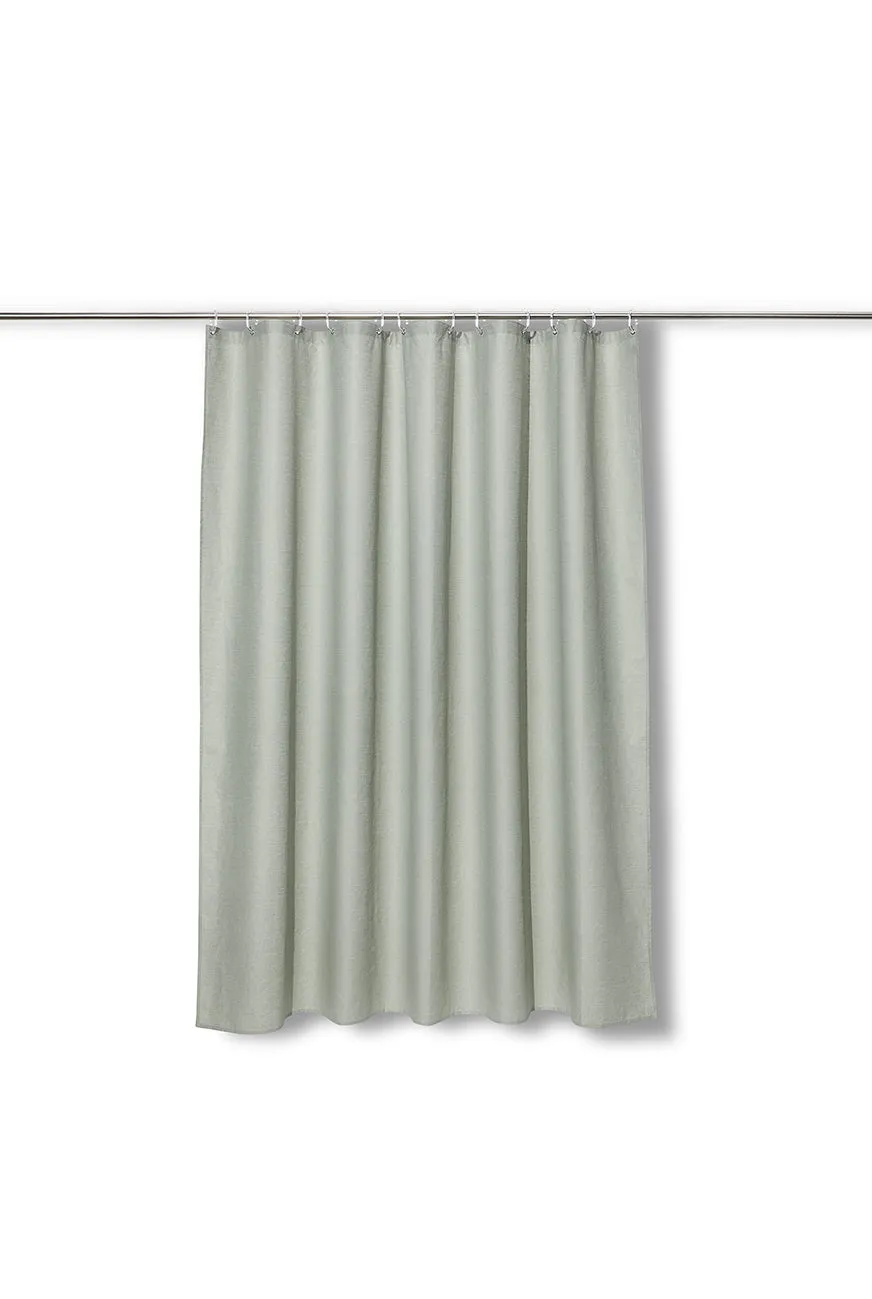 Linen Shower Curtain in Sage Green in 4 Sizes