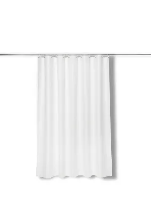 Linen Shower Curtain in White in 4 Sizes