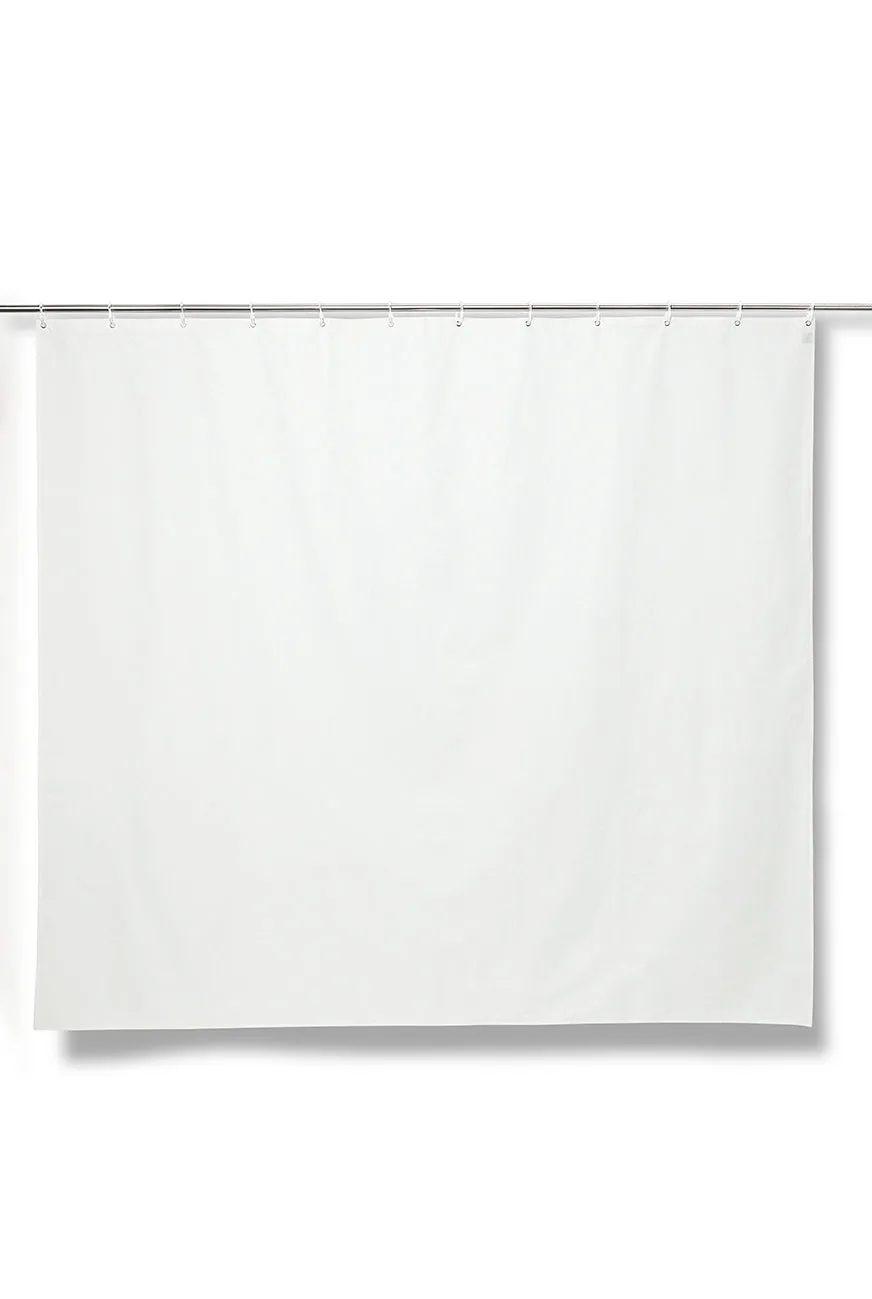 Linen Shower Curtain in White in 4 Sizes