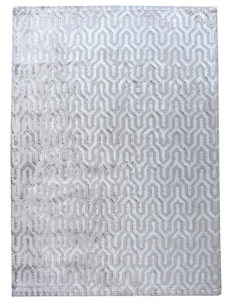 Maynard Beige Grey Viscose Rug