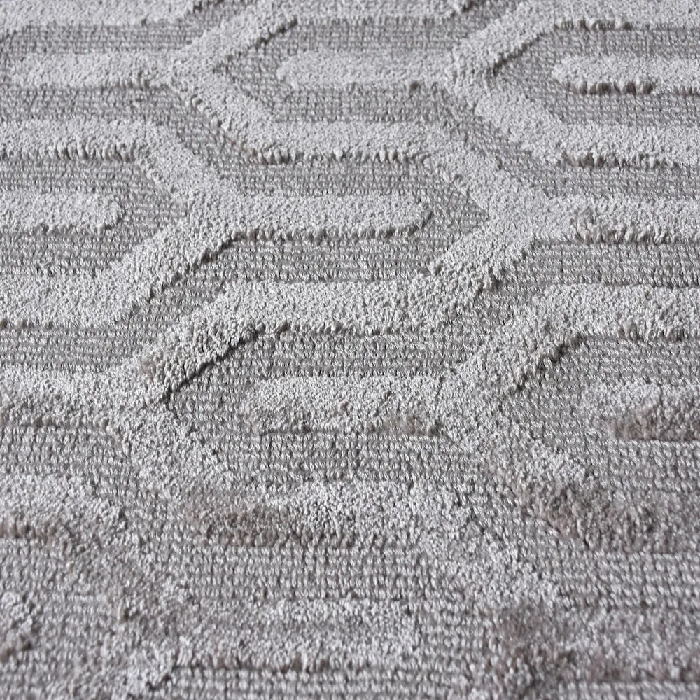 Maynard Beige Grey Viscose Rug