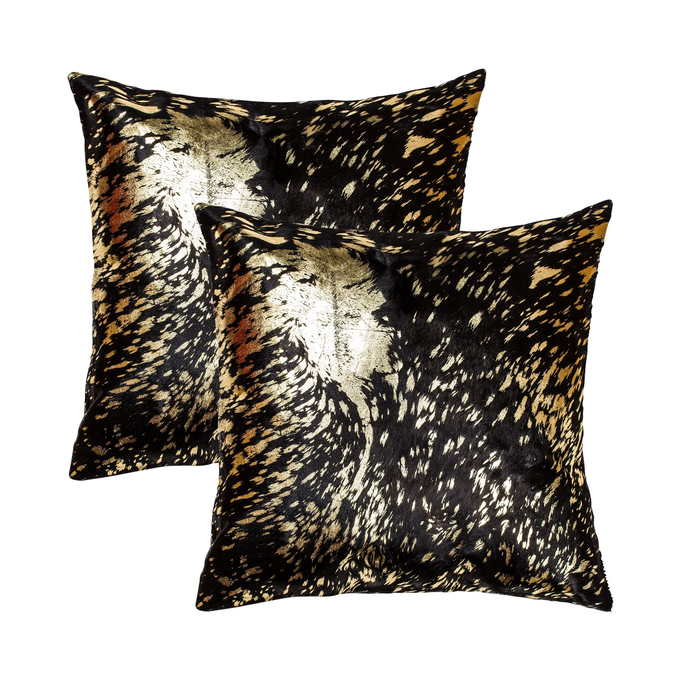 Natural Home Decor Torino Scotland Cowhide Pillow-2-Piece