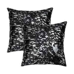 Natural Home Decor Torino Scotland Cowhide Pillow-2-Piece