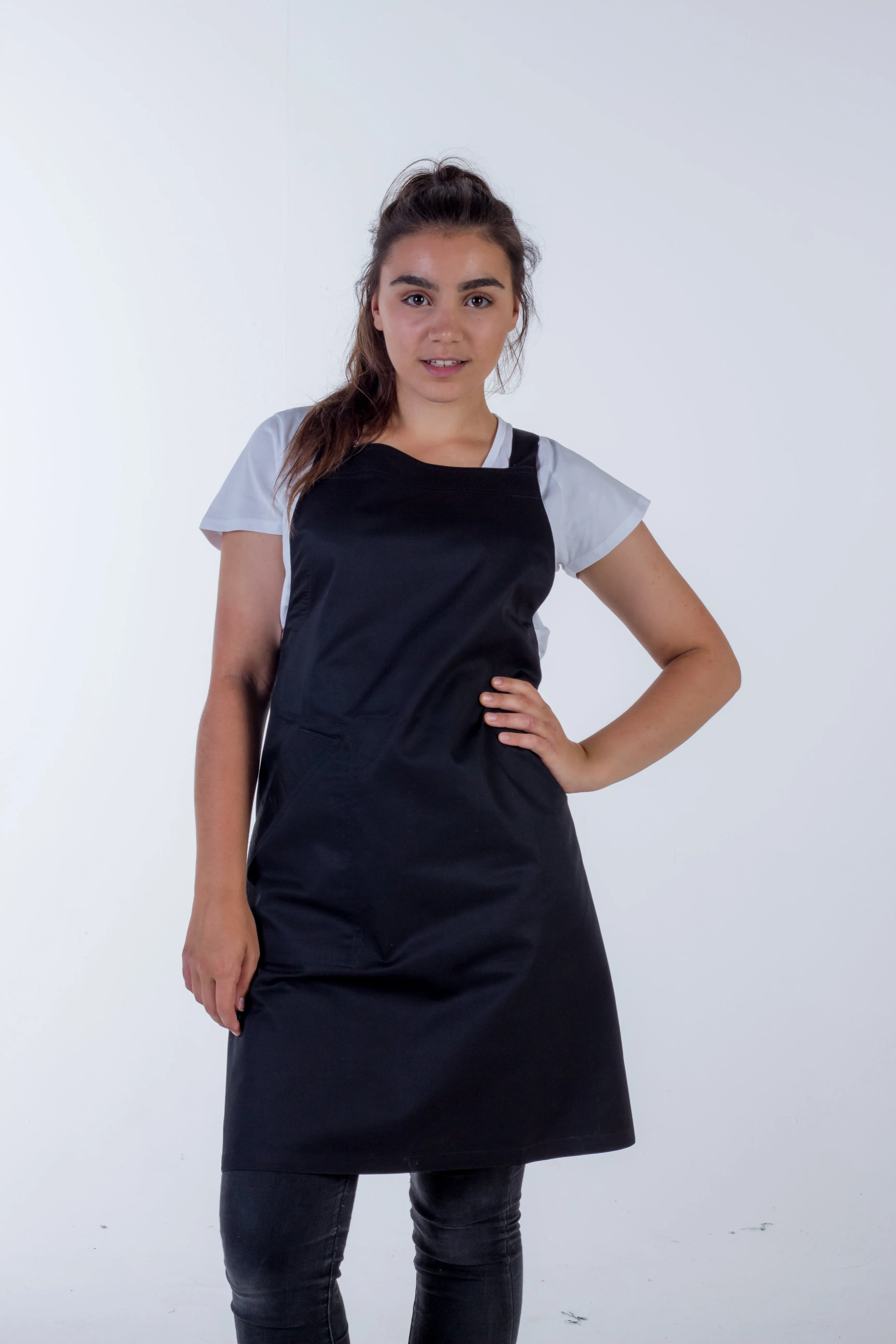 Orthodox Cross Over Apron Black