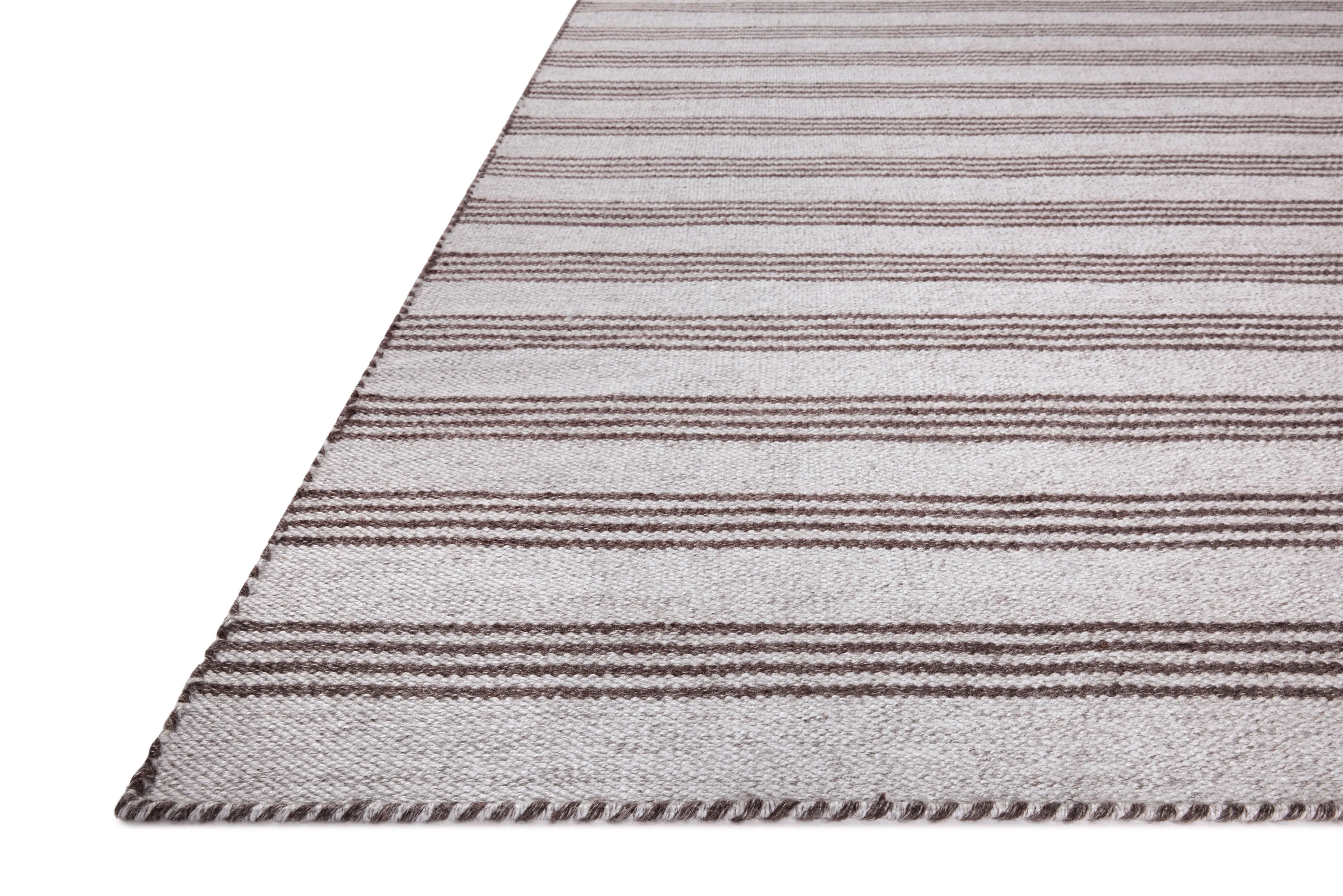 OVERSTOCK RUG - Loloi Charlie Silver / Bark Rug - 5' x 7'6"