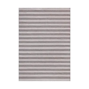 OVERSTOCK RUG - Loloi Charlie Silver / Bark Rug - 5' x 7'6"