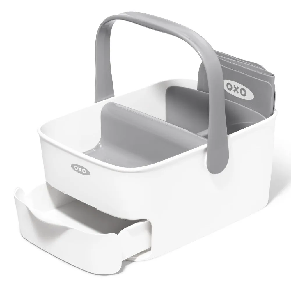 OXO Tot Nappy Caddy with Changing Mat - Grey