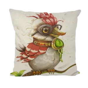 Pete the Sweet Little Bird Throw Pillows