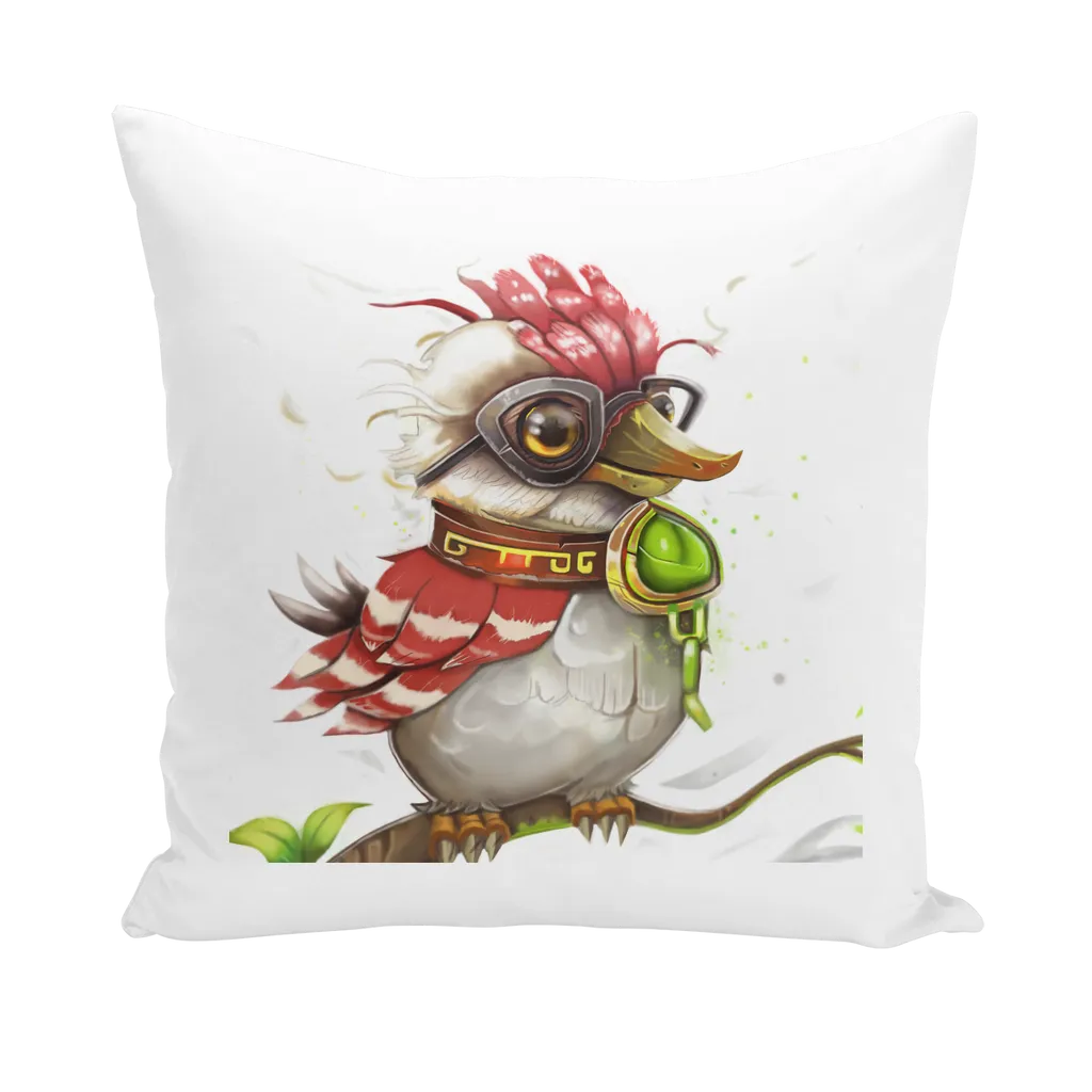 Pete the Sweet Little Bird Throw Pillows