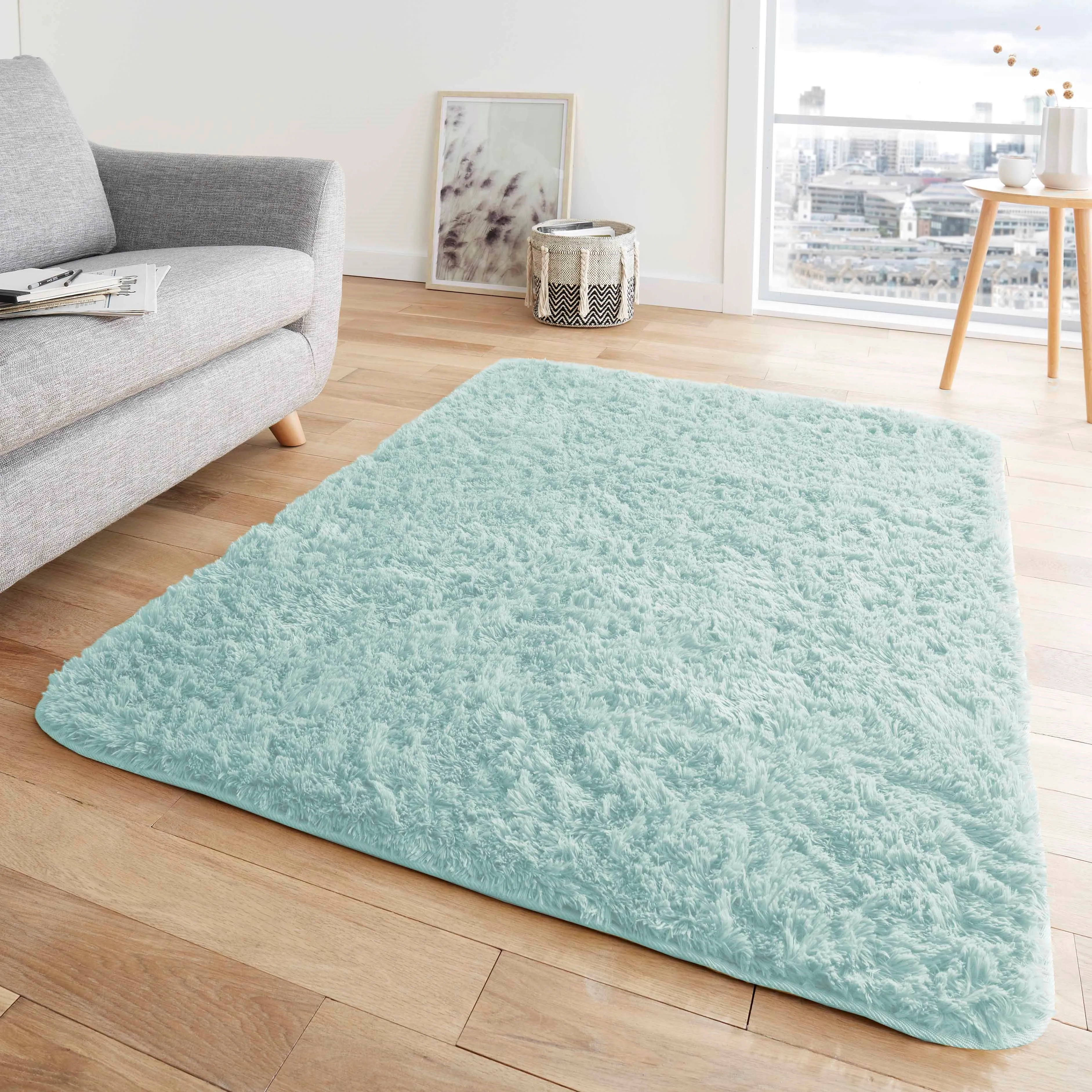 Plain Duck Egg Hug & Snug Rugs