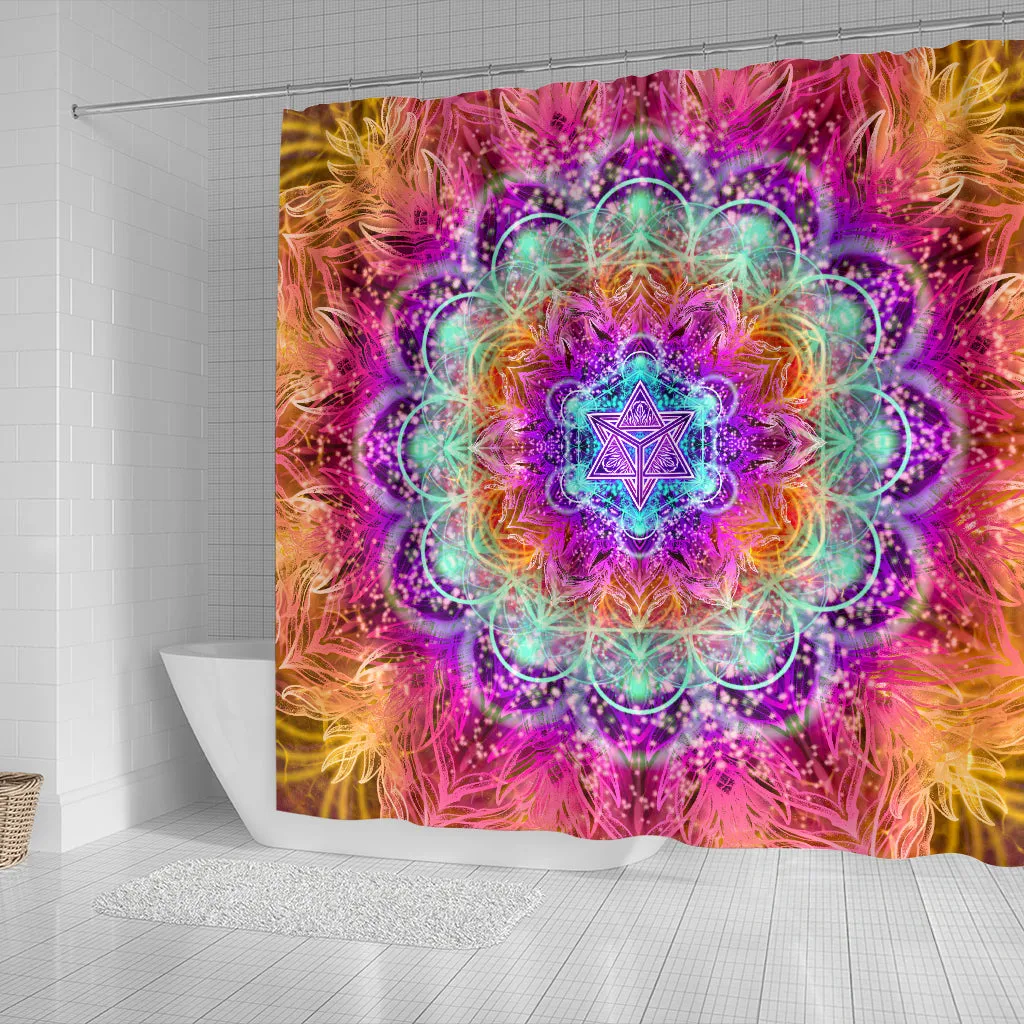 Psychedelic Path Shower Curtain | Yantrart