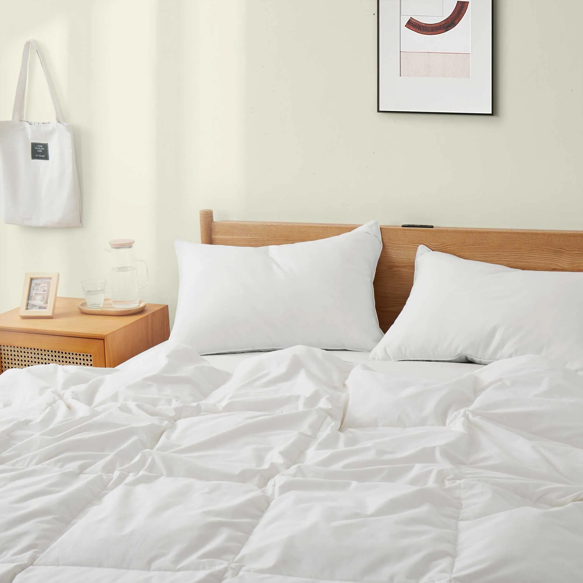 Puredown UltraFeather Comforter, Duvet Insert or Stand-Alone Comforter, Machine Washable