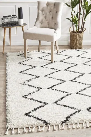 Saffron 11 Rug (White) by Rug Culture