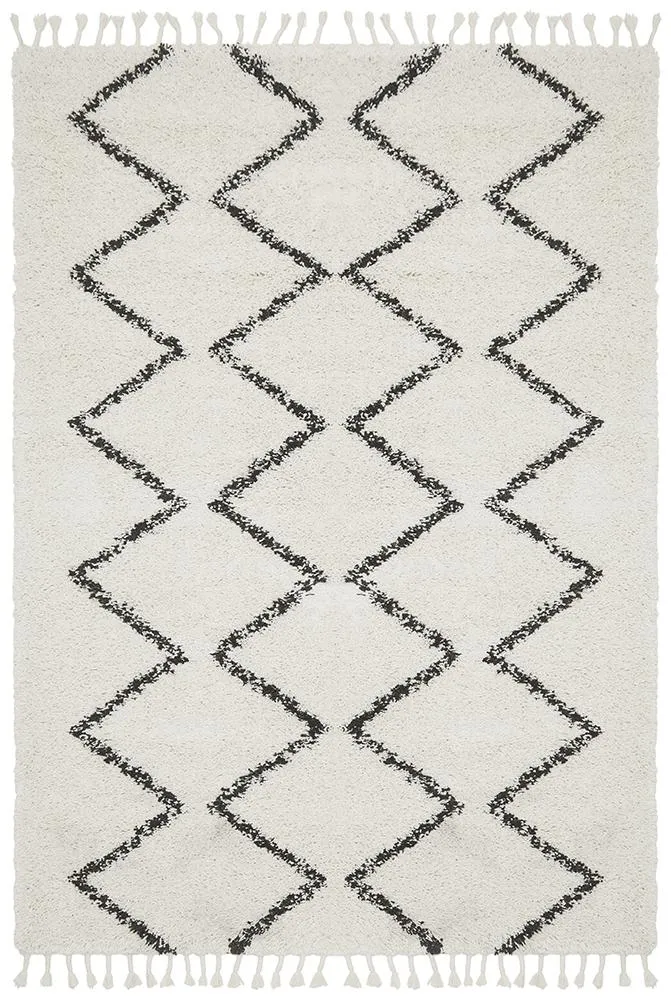 Saffron 11 Rug (White) by Rug Culture