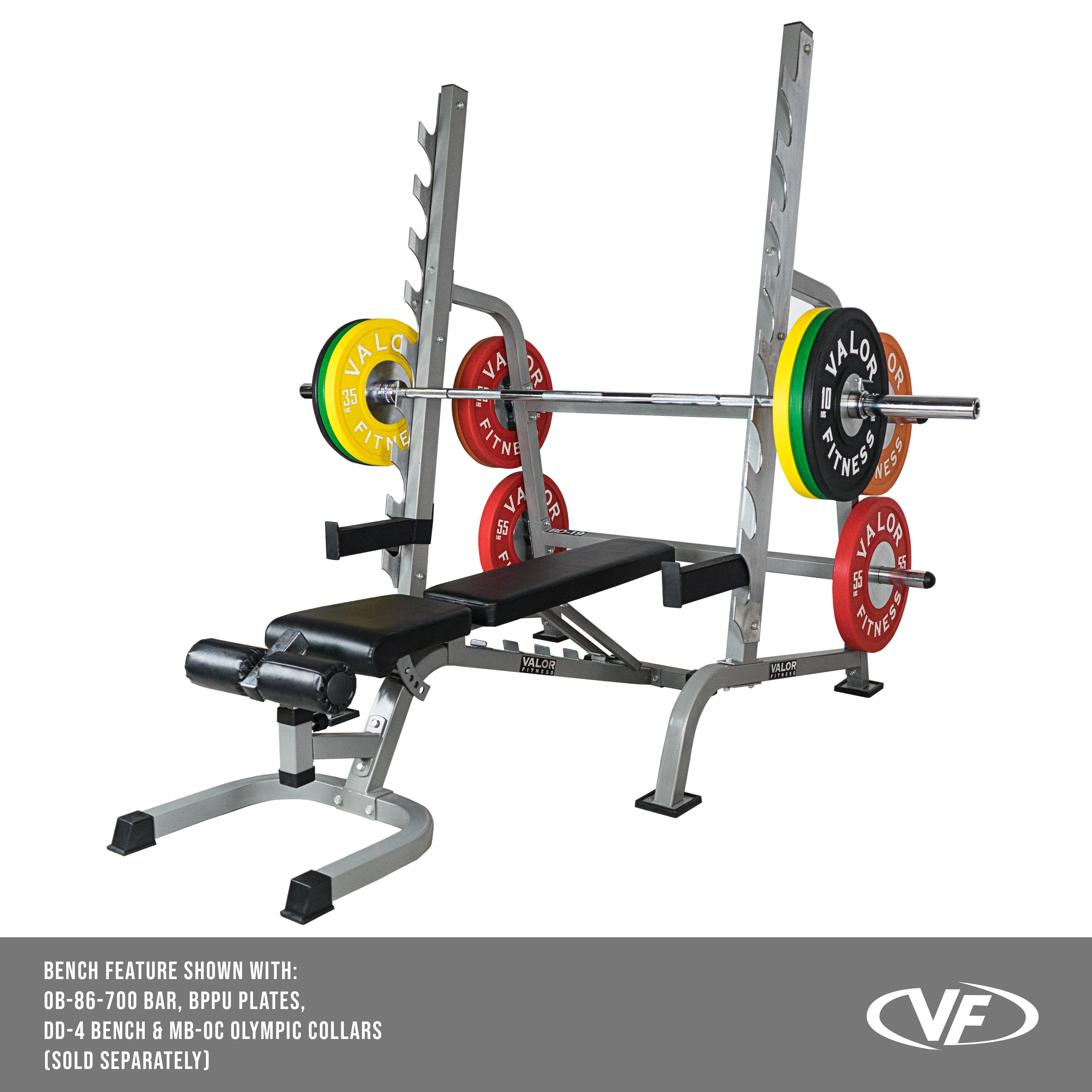 Sawtooth Squat Rack - Bench Press w/ Plate Storage