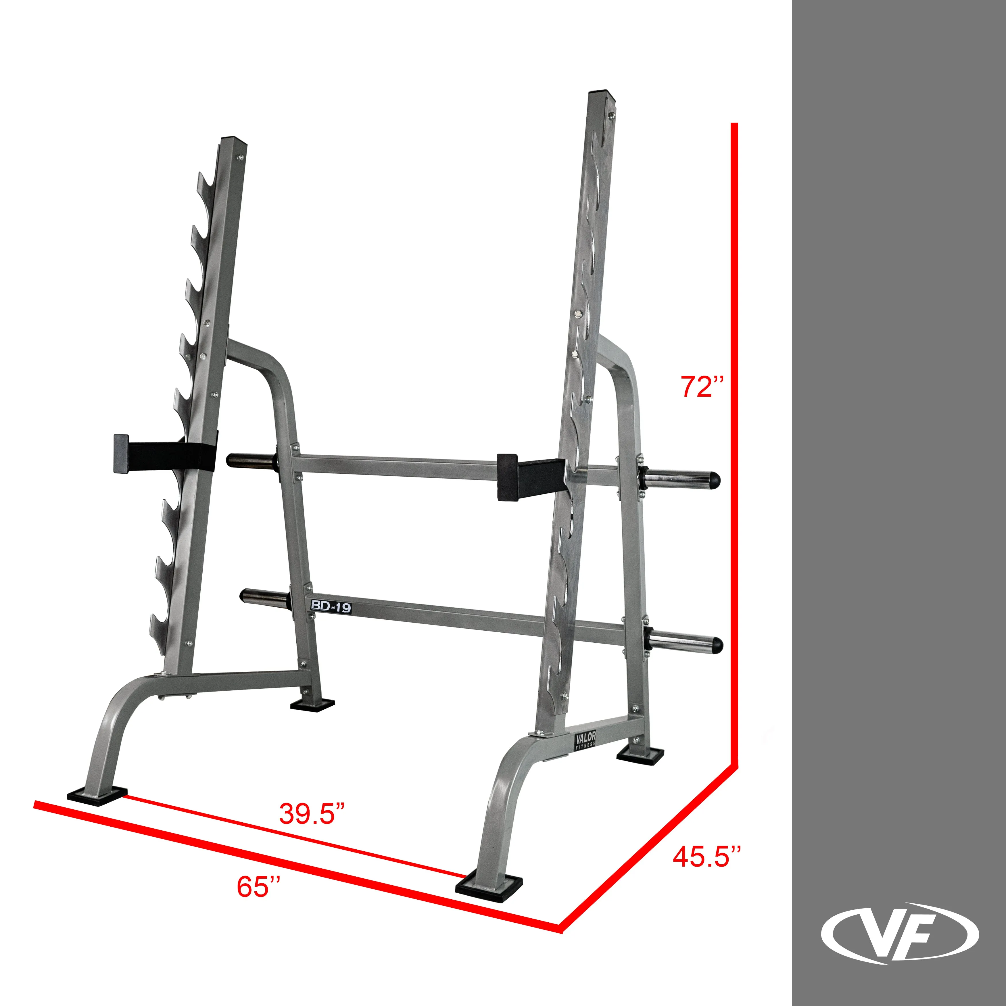 Sawtooth Squat Rack - Bench Press w/ Plate Storage