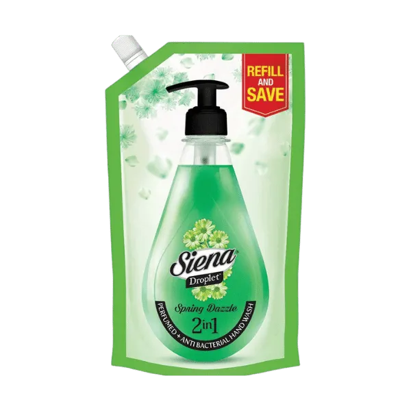 SIENA DROPLET ANTI BACTERIAL HAND WASH 400ML POUCH