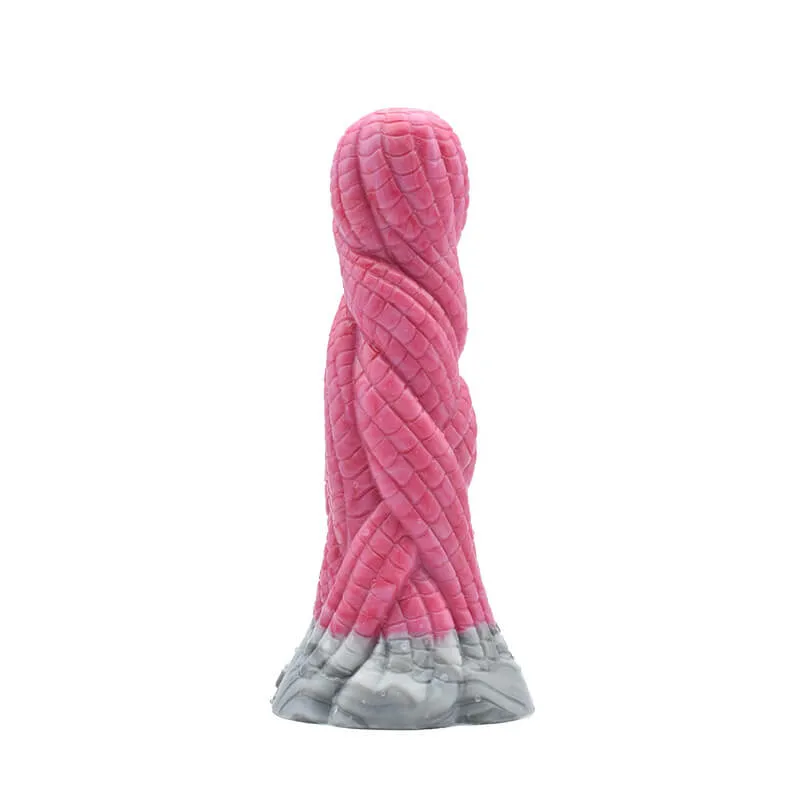 Simulation Snake Pattern Luminous Dildo Silicone Animal Butt Plug