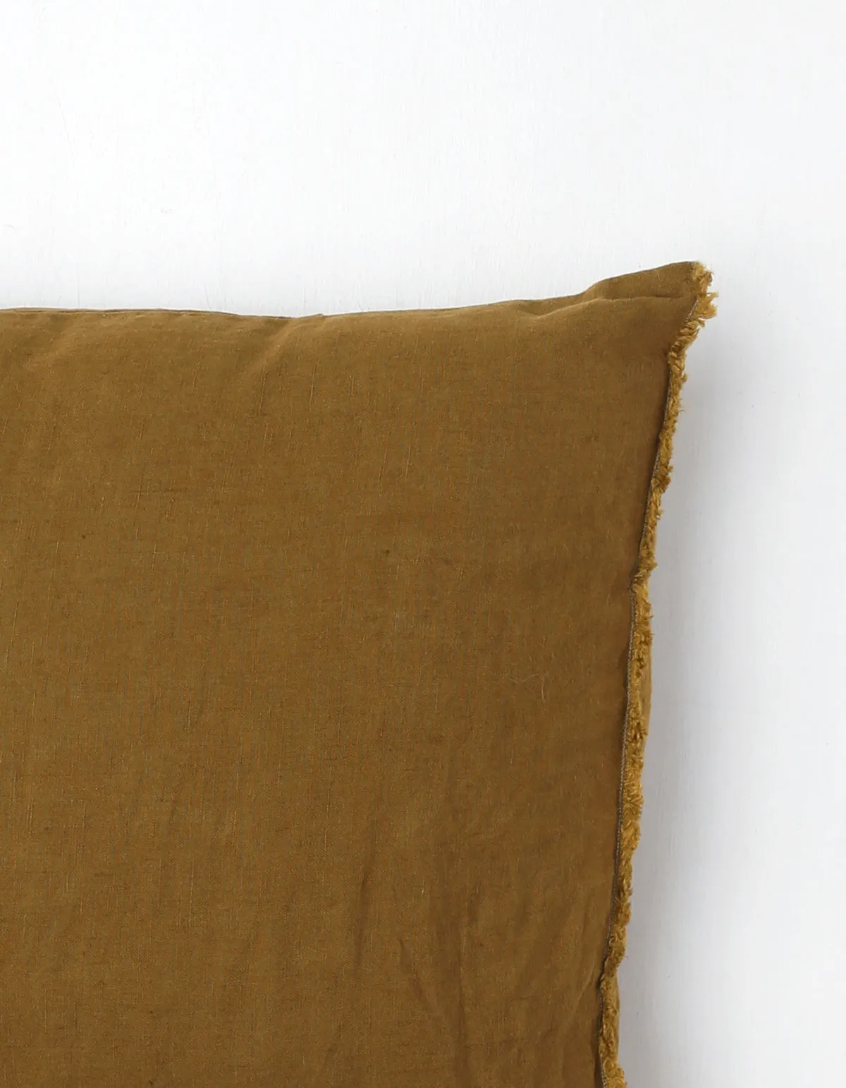 Small Stonewashed Natural Linen Pillow