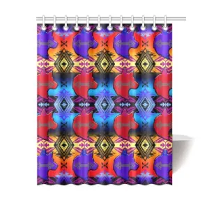 Soveriegn Nation Sunset with Wolf Shower Curtain 60"x72"