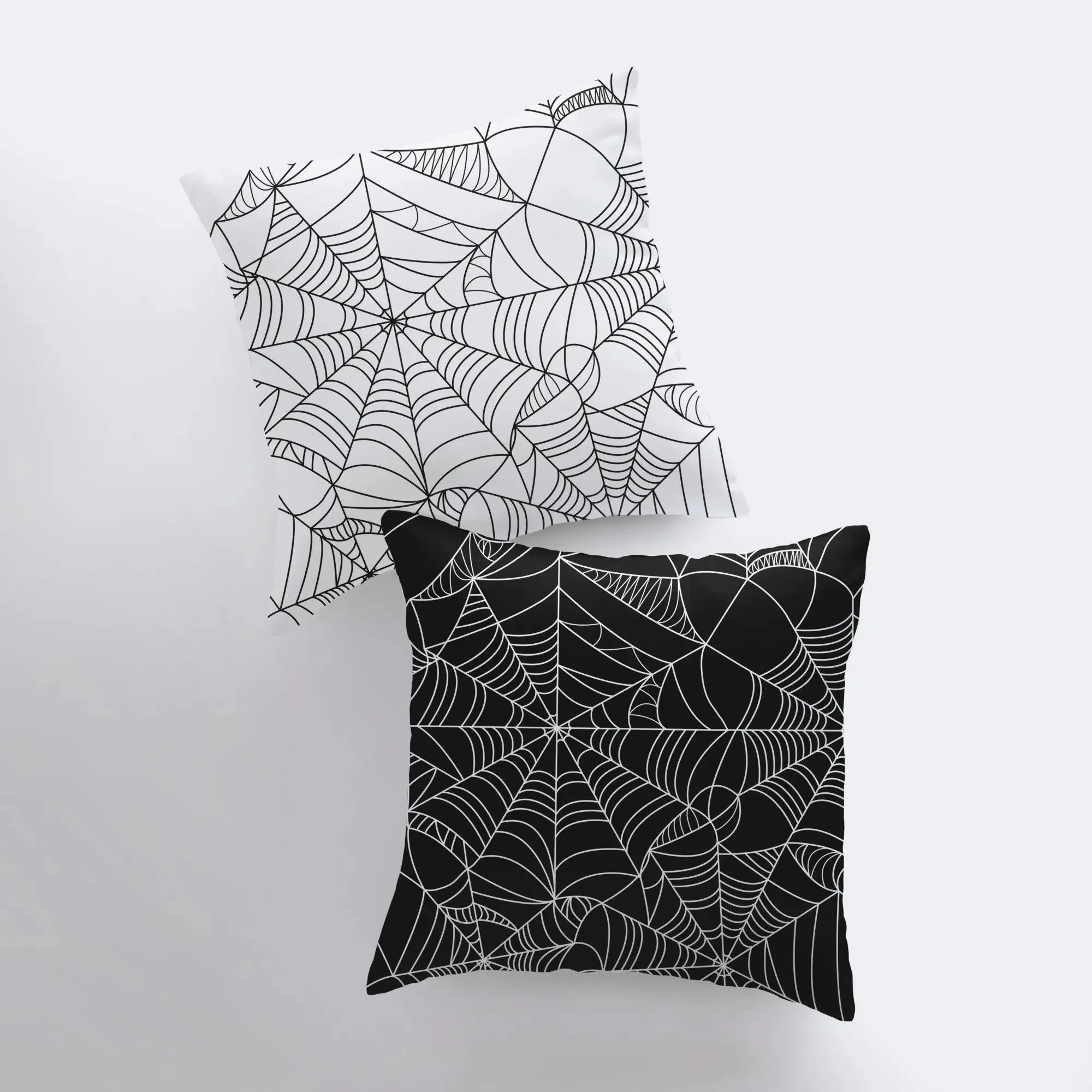 SpiderWeb Black Pillow Cover | Fall Décor | Halloween Pillows | Halloween Décor | Fall Throw Pillows | Cute Throw Pillows