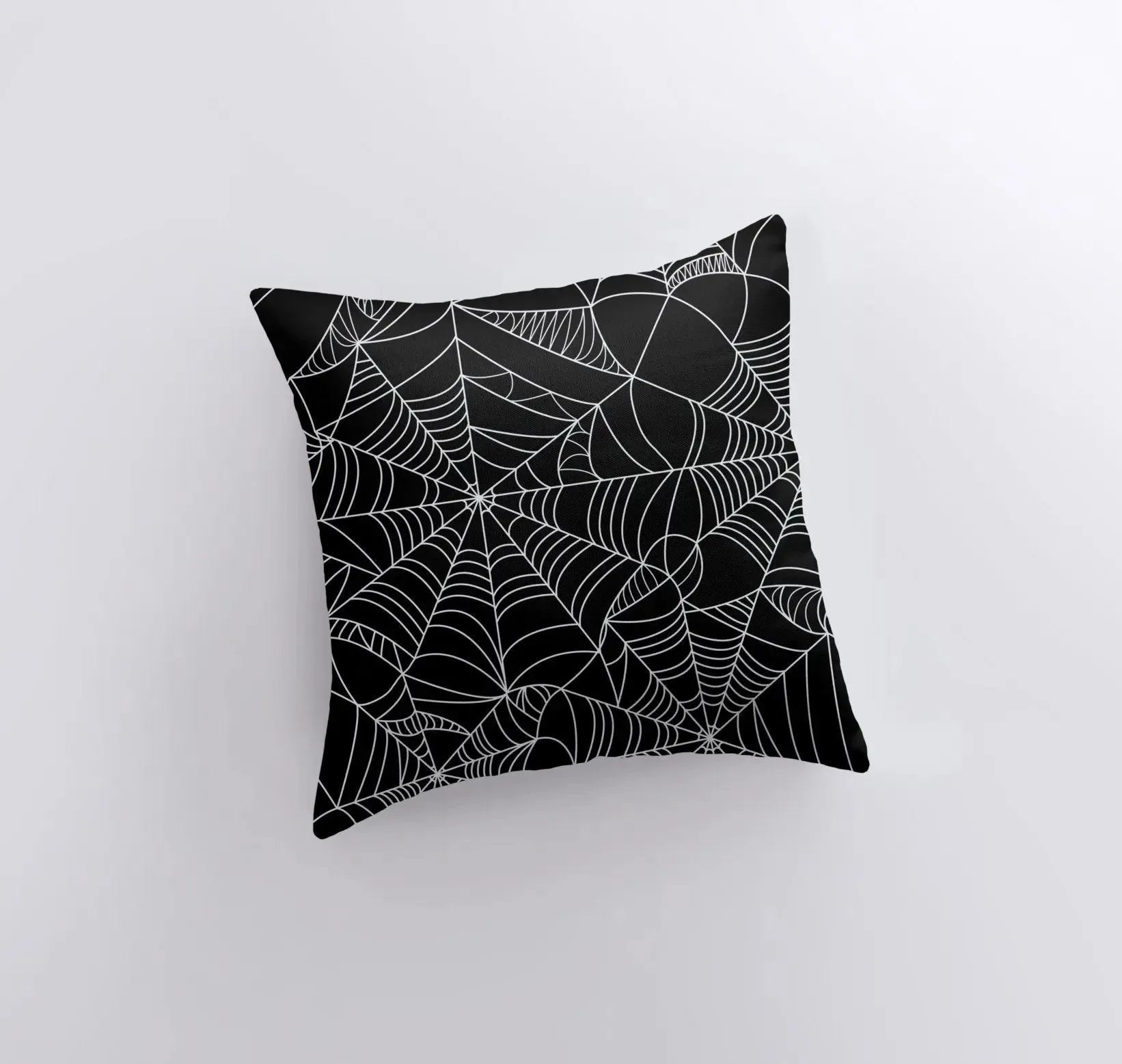 SpiderWeb Black Pillow Cover | Fall Décor | Halloween Pillows | Halloween Décor | Fall Throw Pillows | Cute Throw Pillows