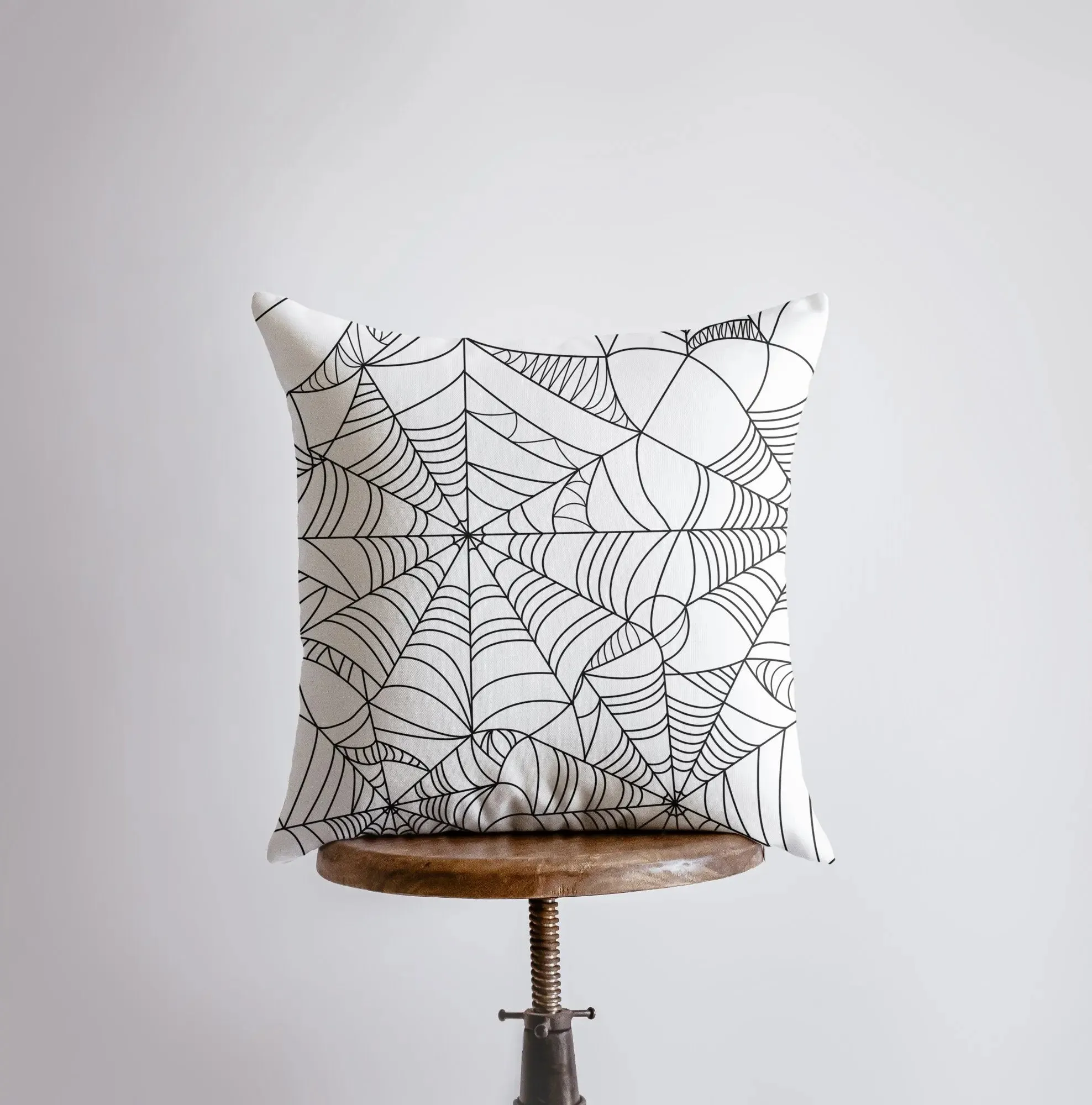 SpiderWeb Black Pillow Cover | Fall Décor | Halloween Pillows | Halloween Décor | Fall Throw Pillows | Cute Throw Pillows