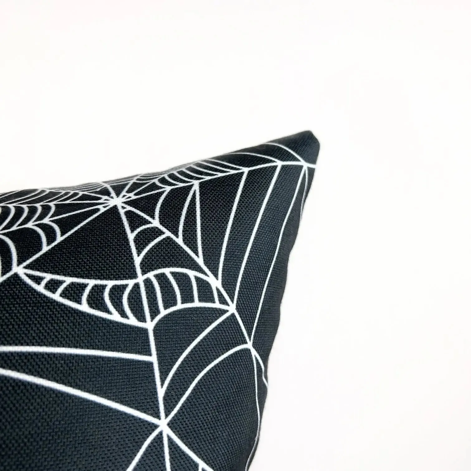 SpiderWeb Black Pillow Cover | Fall Décor | Halloween Pillows | Halloween Décor | Fall Throw Pillows | Cute Throw Pillows