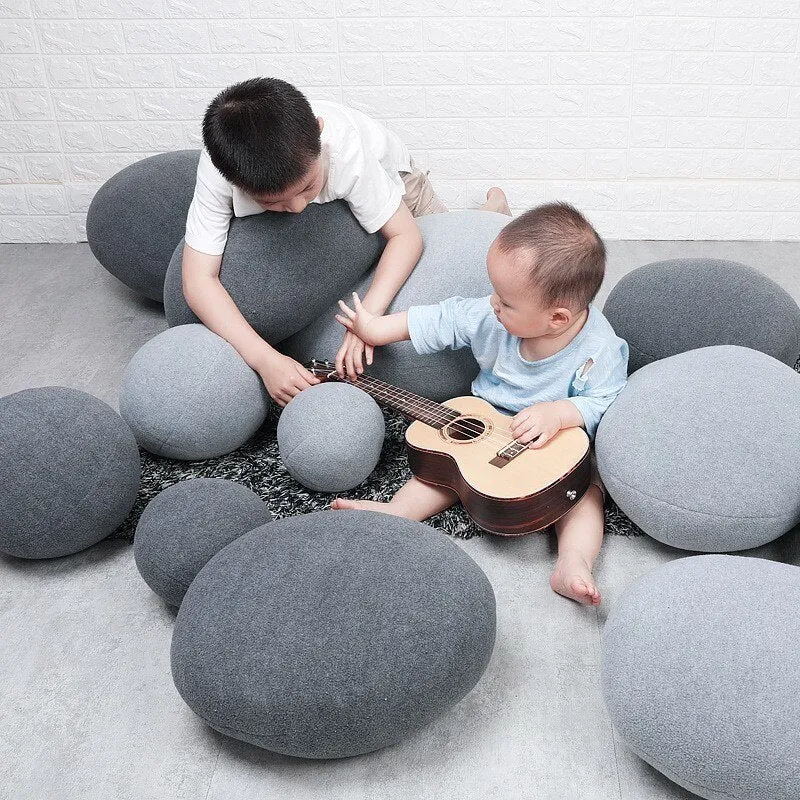 Stone Pebble Pillows