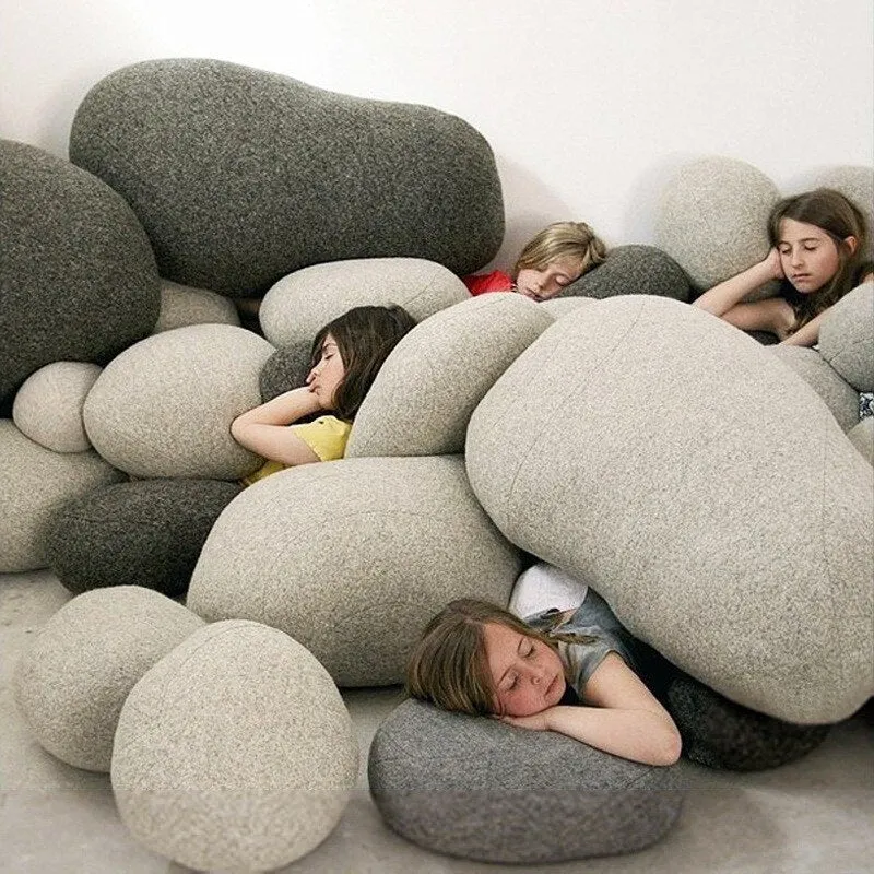 Stone Pebble Pillows