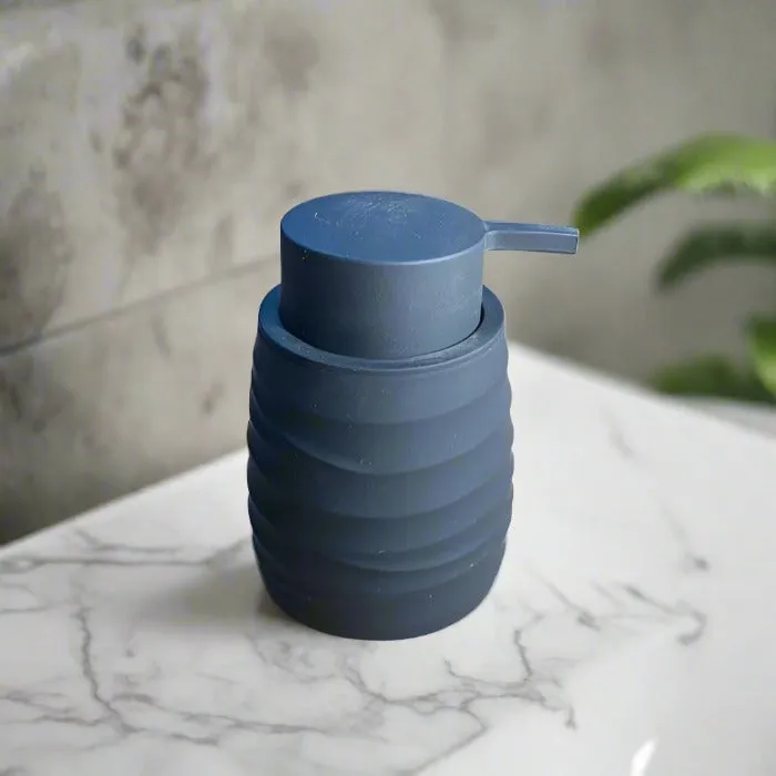 Stylish Matte Finish Ribbed Design Soap Dispensers For Contemporary Look By-APT