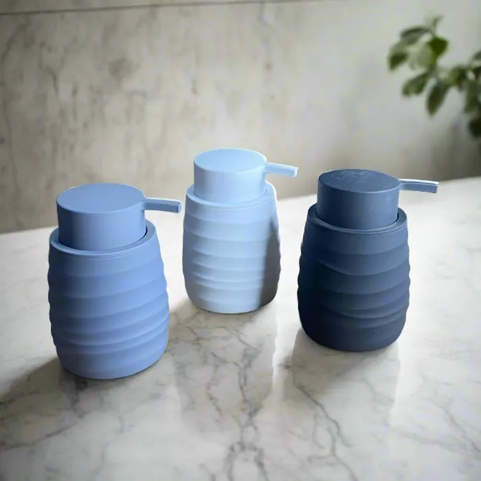 Stylish Matte Finish Ribbed Design Soap Dispensers For Contemporary Look By-APT